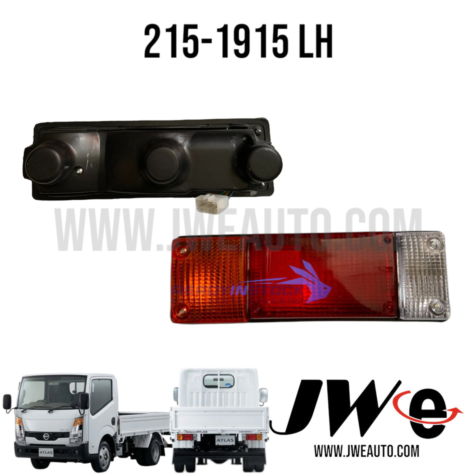 215-1915 LH NISSAN CABSTAR F24 TAILLAMP, LEFT

Rear Combination lamp Nissan F24 CABSTAR