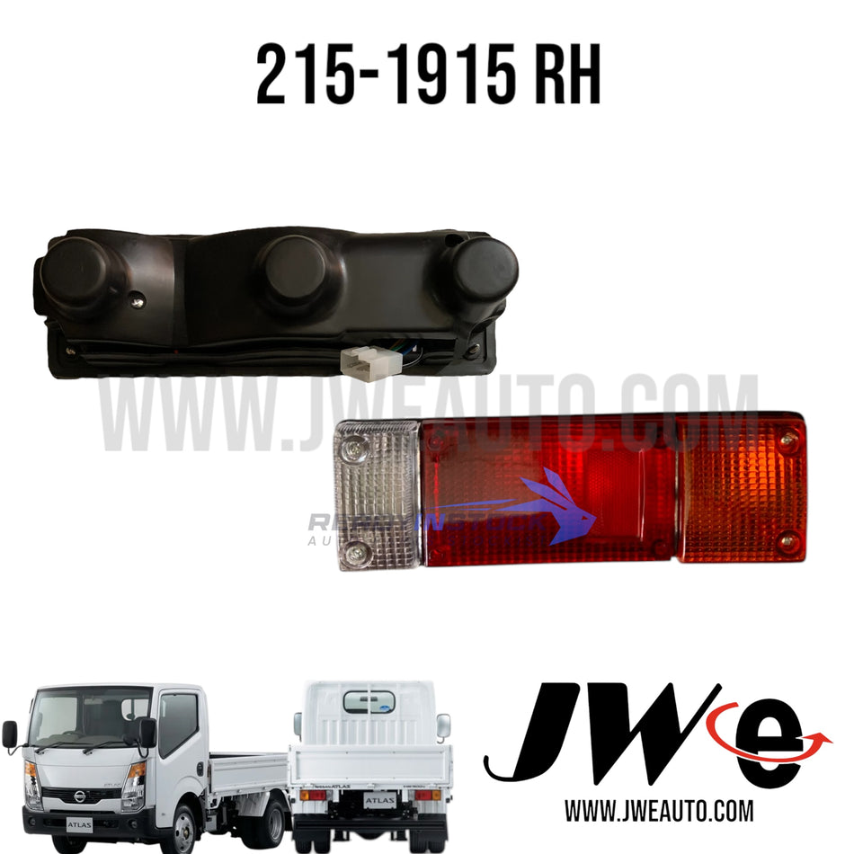 215-1915 RH NISSAN CABSTAR F24 TAILLAMP, RIGHT

Rear Combination lamp Nissan F24 CABSTAR