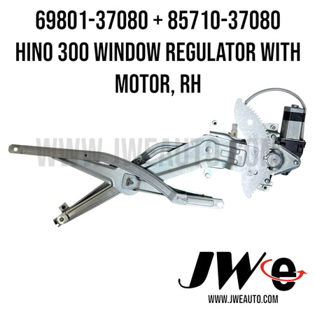 69801-37080 + 85710-37080 HINO 300 WINDOW REGULATOR WITH MOTOR SET, RIGHT SIDE