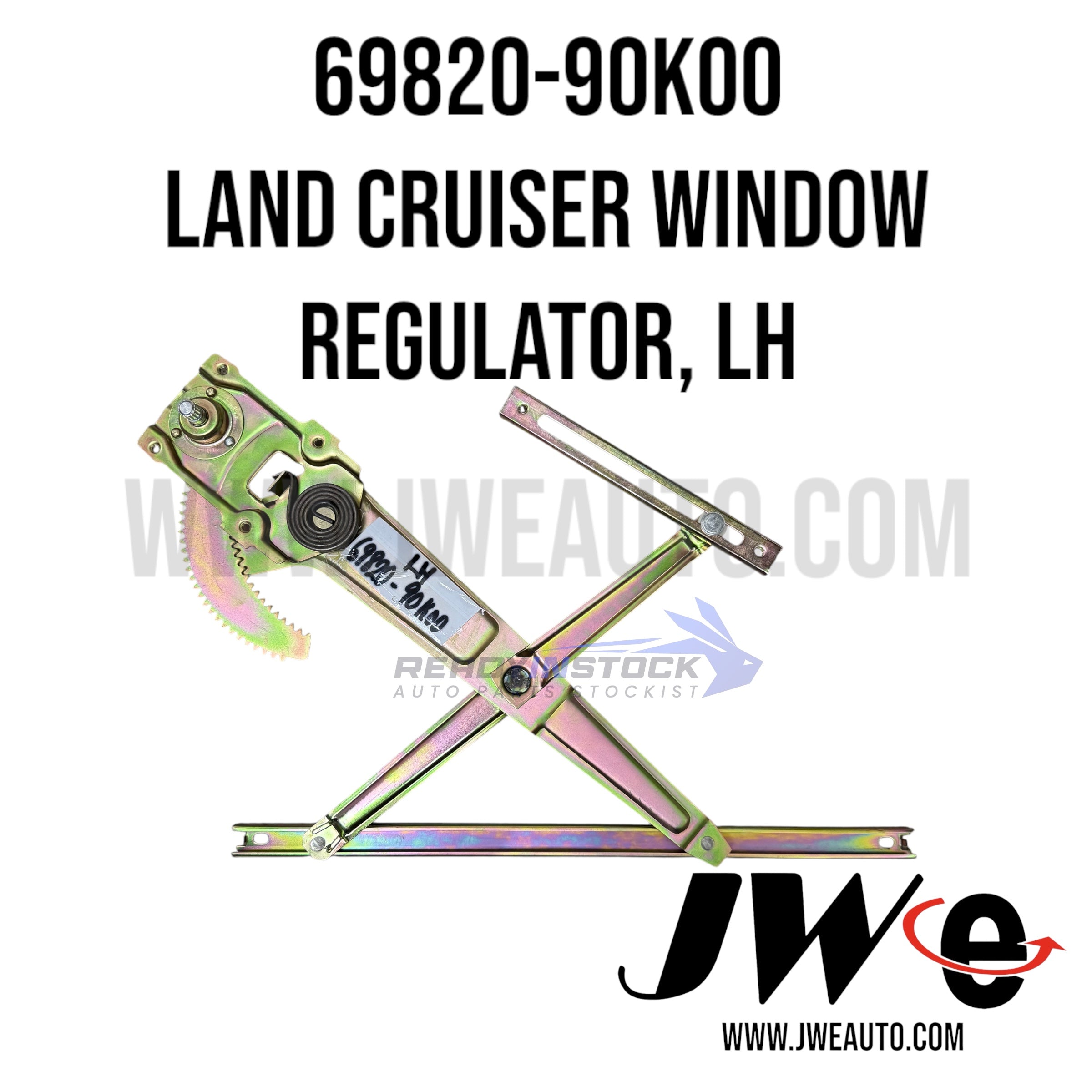69820-90K00 WINDOW REGULATOR, LH TOYOTA LAND CRUISER