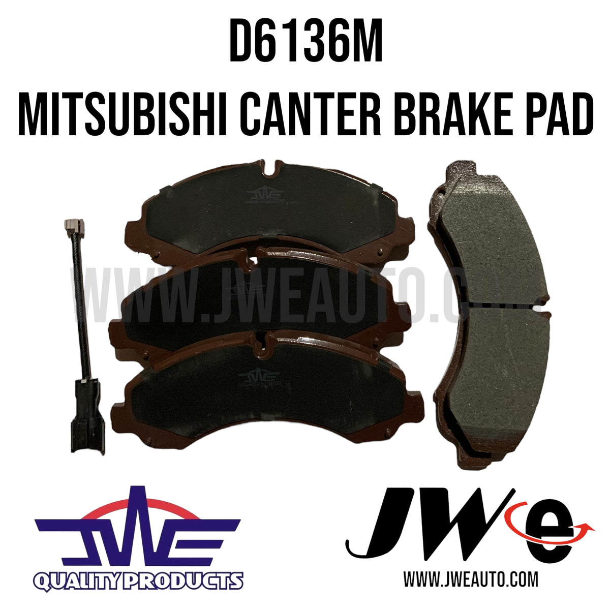 D6136 BRAKE PAD SET (JWE)

FIT MITSUBISHI FUSO CANTER