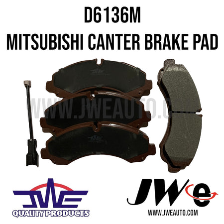 D6136 BRAKE PAD SET (JWE)

FIT MITSUBISHI FUSO CANTER