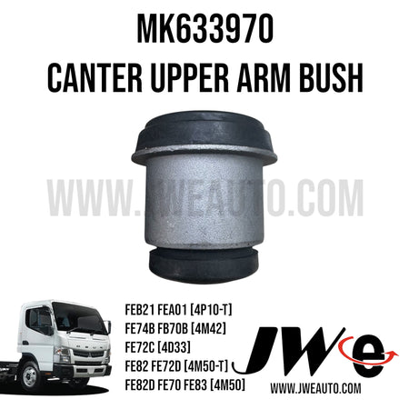 MK633970 MITSUBISHI CANTER UPPER ARM BUSH

MK633970

MK335060

Fits Mitsubishi FUSO CANTER

FEB21 FEA01 [4P10-T] FE74B FB7OB [4M42]
FE72C [4D33]
FE82 FE72D [4M50-T]
FE82D FE70 FE83 [4M50]