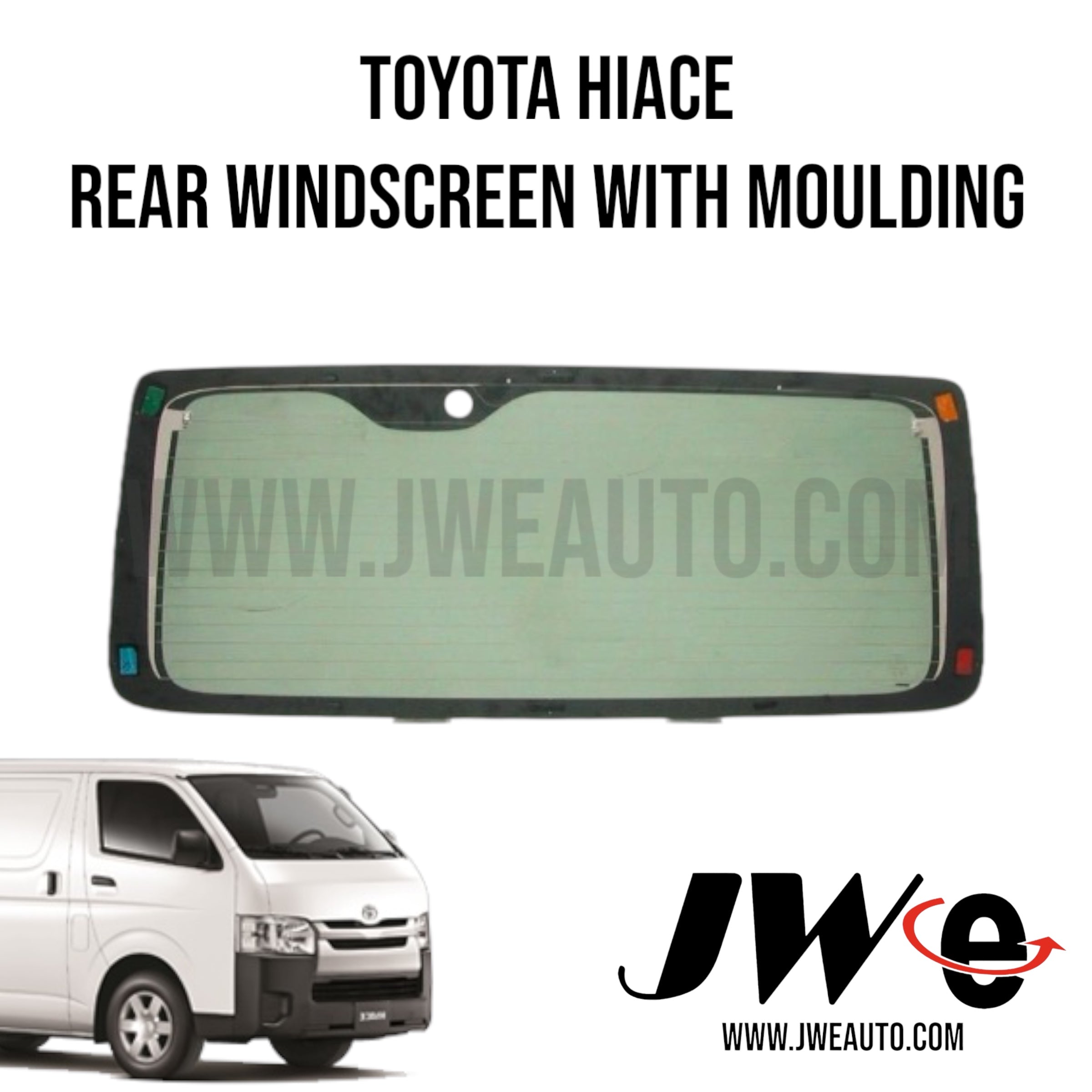 68105-26150 REAR WINDSCREEN WITH HEATER WIRE TOYOTA HIACE STD CABIN ...